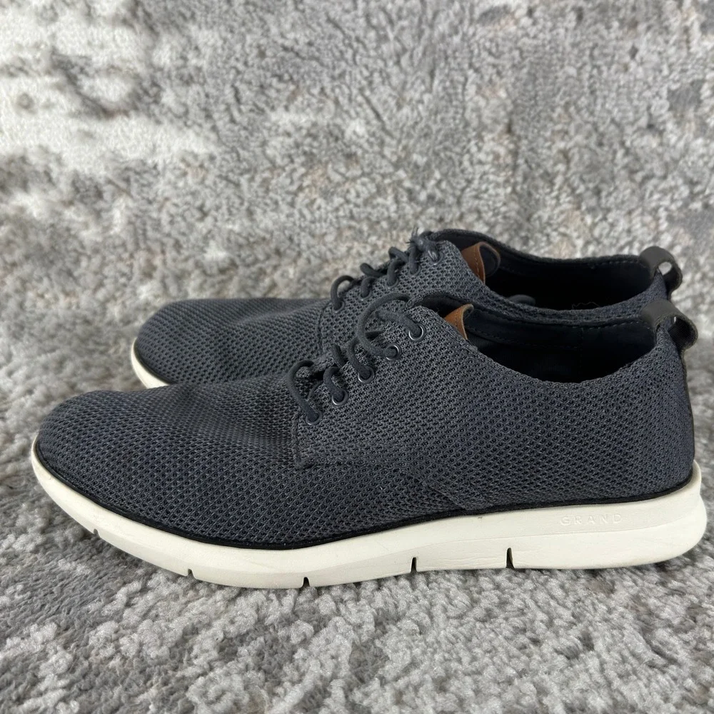 Cole Haan Size 9 Grand Stitchlite Knit‎ Wingtip Oxford Casual Shoes Gray Mens